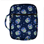 Astronaut Alien Cat Print Front Pocket Bible Bag