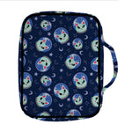 Astronaut Alien Cat Print Front Pocket Bible Bag