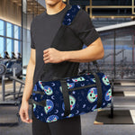 Astronaut Alien Cat Print Gym Bag