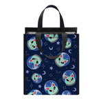 Astronaut Alien Cat Print Insulated Lunch Tote