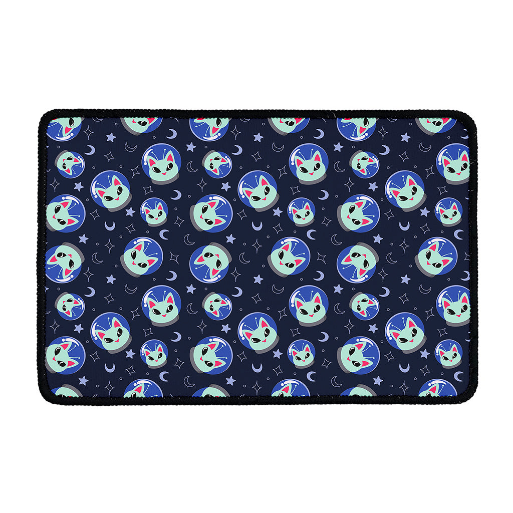 Astronaut Alien Cat Print Kitchen Mat