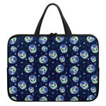 Astronaut Alien Cat Print Laptop Sleeve With Handle