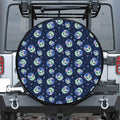 Astronaut Alien Cat Print Leather Spare Tire Cover