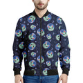 Astronaut Alien Cat Print Men's Bomber Jacket