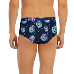 Astronaut Alien Cat Print Men's Briefs