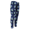 Astronaut Alien Cat Print Men's Compression Pants