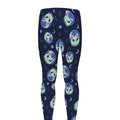 Astronaut Alien Cat Print Men's Leggings