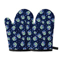 Astronaut Alien Cat Print Oven Mitts