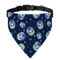 Astronaut Alien Cat Print Over The Collar Dog Bandana