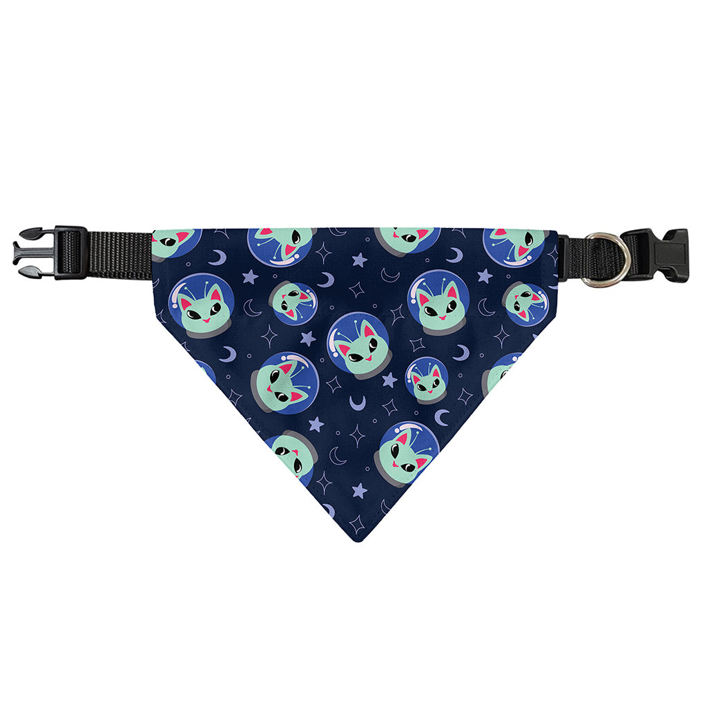 Astronaut Alien Cat Print Over The Collar Dog Bandana