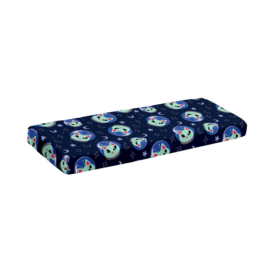 Astronaut Alien Cat Print Piano Keyboard Cover