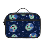 Astronaut Alien Cat Print Portable Lunch Bag