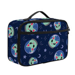 Astronaut Alien Cat Print Portable Lunch Bag
