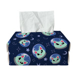 Astronaut Alien Cat Print Rectangle Tissue Box Cover