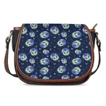 Astronaut Alien Cat Print Saddle Bag