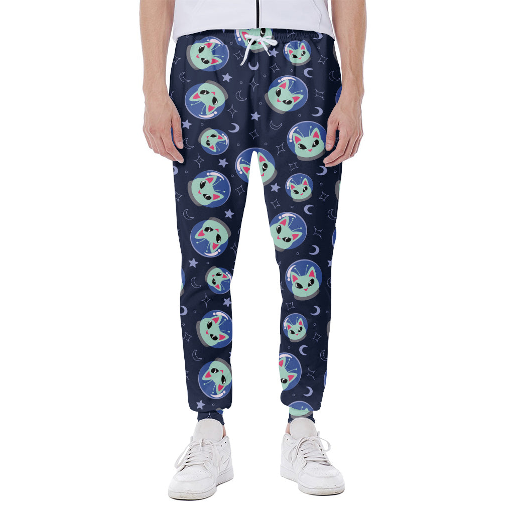 Astronaut Alien Cat Print Scuba Joggers