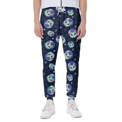 Astronaut Alien Cat Print Scuba Joggers