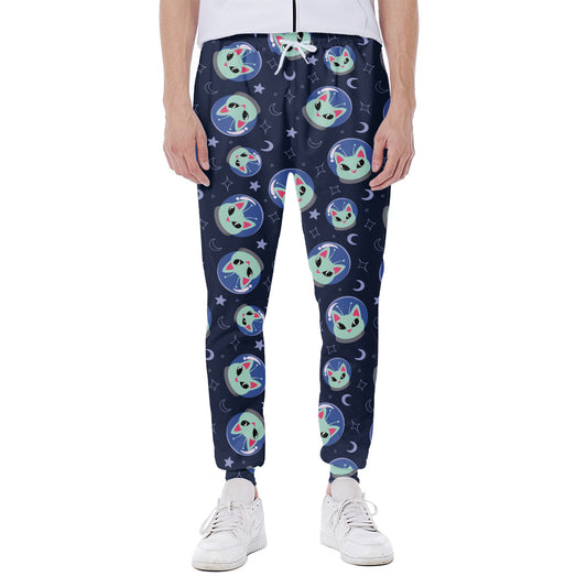 Astronaut Alien Cat Print Scuba Joggers