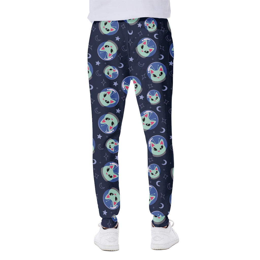 Astronaut Alien Cat Print Scuba Joggers