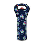 Astronaut Alien Cat Print Single Neoprene Wine Tote