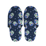 Astronaut Alien Cat Print Slippers