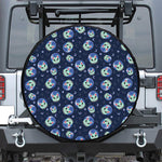 Astronaut Alien Cat Print Tire Cover