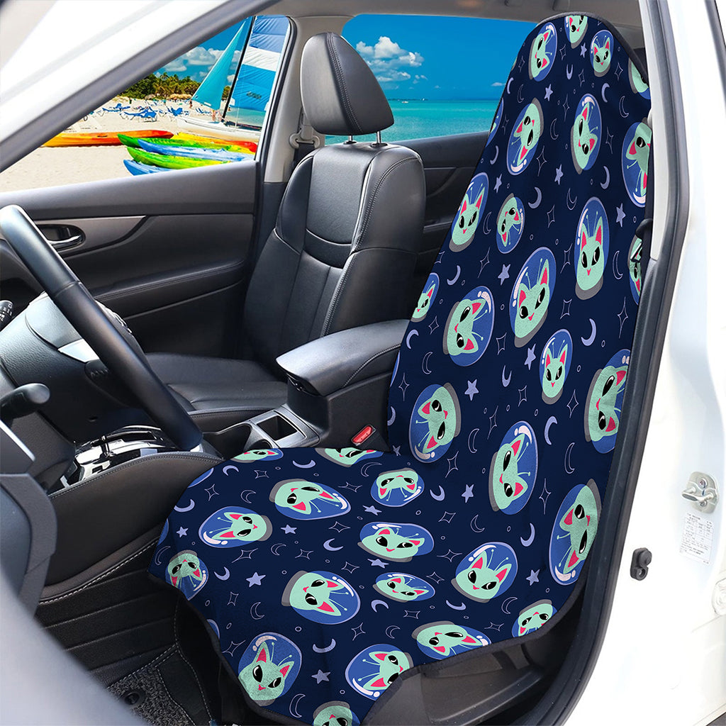 Astronaut Alien Cat Print Waterproof Car Seat Cover