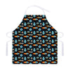 Astronaut And Space Pixel Pattern Print Adjustable Apron