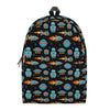 Astronaut And Space Pixel Pattern Print Backpack