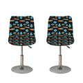 Astronaut And Space Pixel Pattern Print Bar Stool Covers