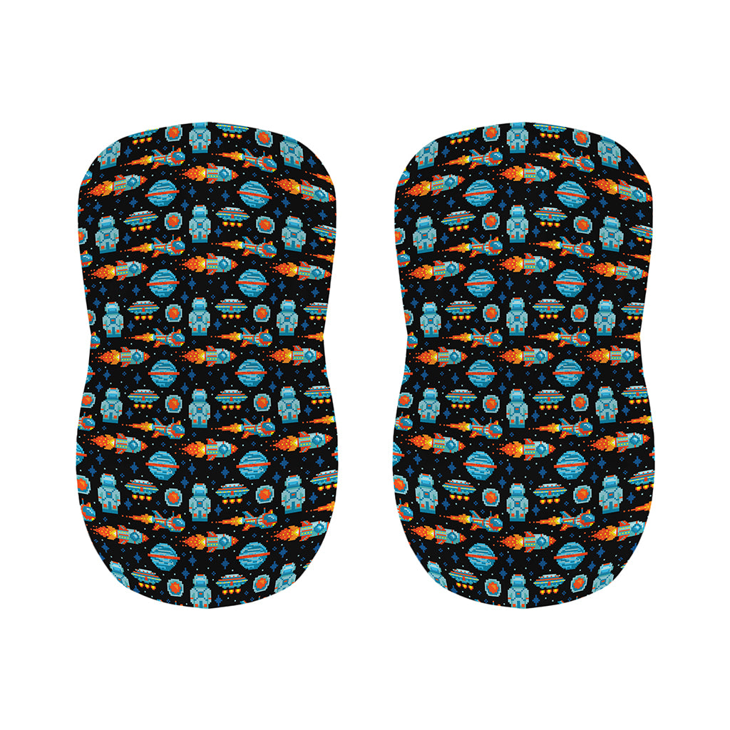 Astronaut And Space Pixel Pattern Print Bar Stool Covers