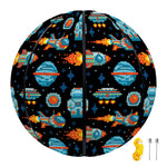 Astronaut And Space Pixel Pattern Print Basketball