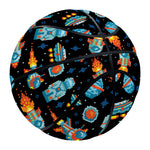 Astronaut And Space Pixel Pattern Print Basketball