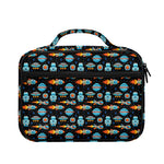 Astronaut And Space Pixel Pattern Print Briefcase Bible Bag