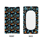 Astronaut And Space Pixel Pattern Print Changing Pad Cover