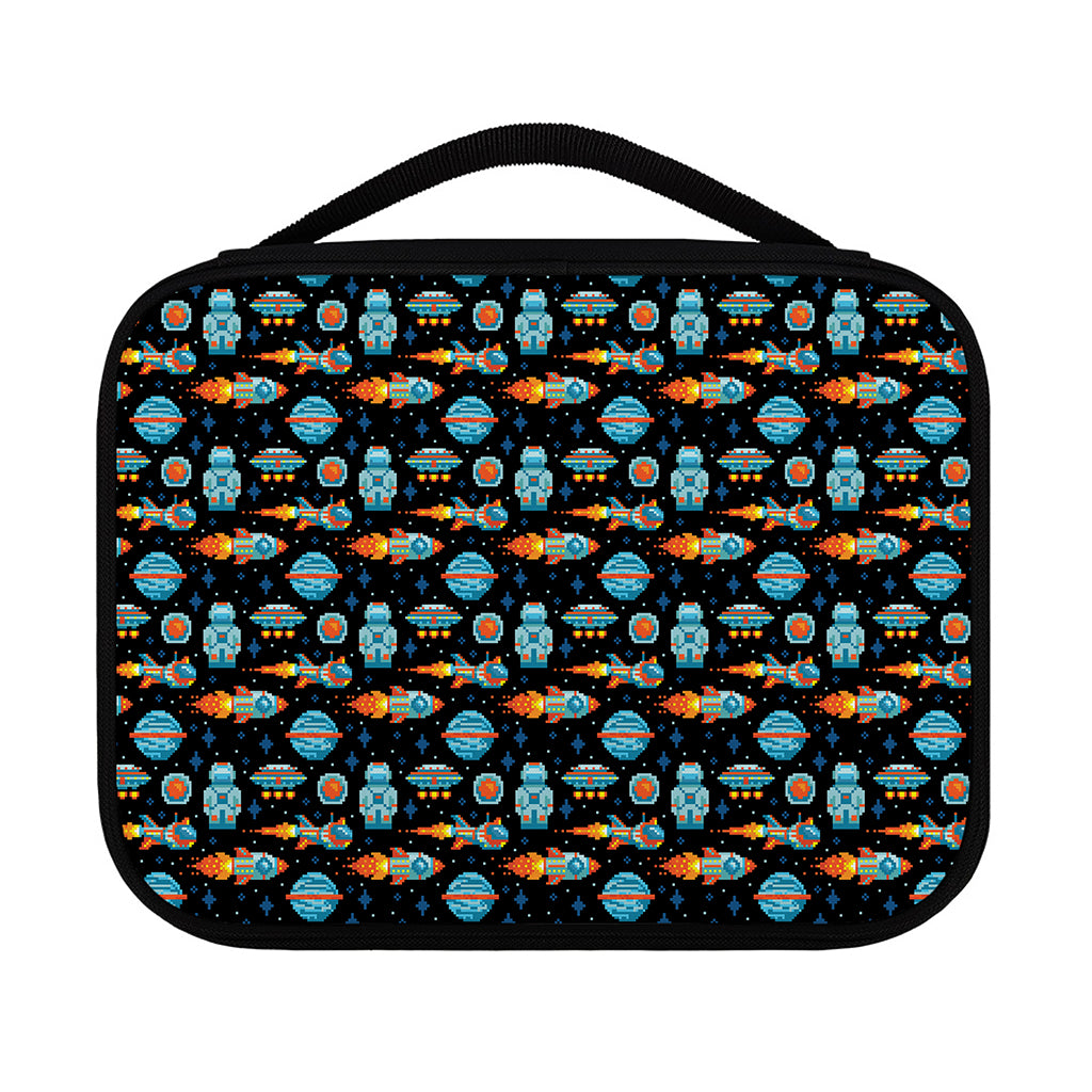 Astronaut And Space Pixel Pattern Print Classic Bible Case