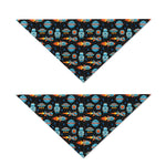 Astronaut And Space Pixel Pattern Print Dog Bandana