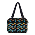 Astronaut And Space Pixel Pattern Print Double Strap Bible Bag