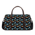 Astronaut And Space Pixel Pattern Print Duffel Bag