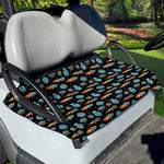 Astronaut And Space Pixel Pattern Print Golf Cart Seat Cover