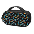 Astronaut And Space Pixel Pattern Print Portable Cooler Travel Case