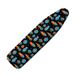Astronaut And Space Pixel Pattern Print Ironing Board Cover
