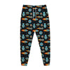 Astronaut And Space Pixel Pattern Print Jogger Pants
