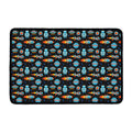 Astronaut And Space Pixel Pattern Print Kitchen Mat