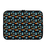 Astronaut And Space Pixel Pattern Print Laptop Sleeve