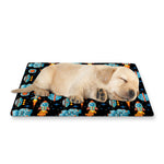 Astronaut And Space Pixel Pattern Print Pet Cooling Mat Cover