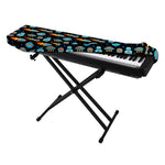 Astronaut And Space Pixel Pattern Print Piano Keyboard Cover