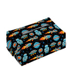 Astronaut And Space Pixel Pattern Print Rectangle Tissue Box Cover