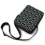 Astronaut And Space Pixel Pattern Print Rectangular Crossbody Bag