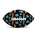 Astronaut And Space Pixel Pattern Print Rugby Ball